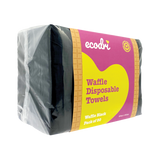 Black Disposable Waffle Towels