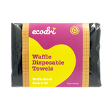 Black Disposable Waffle Towels