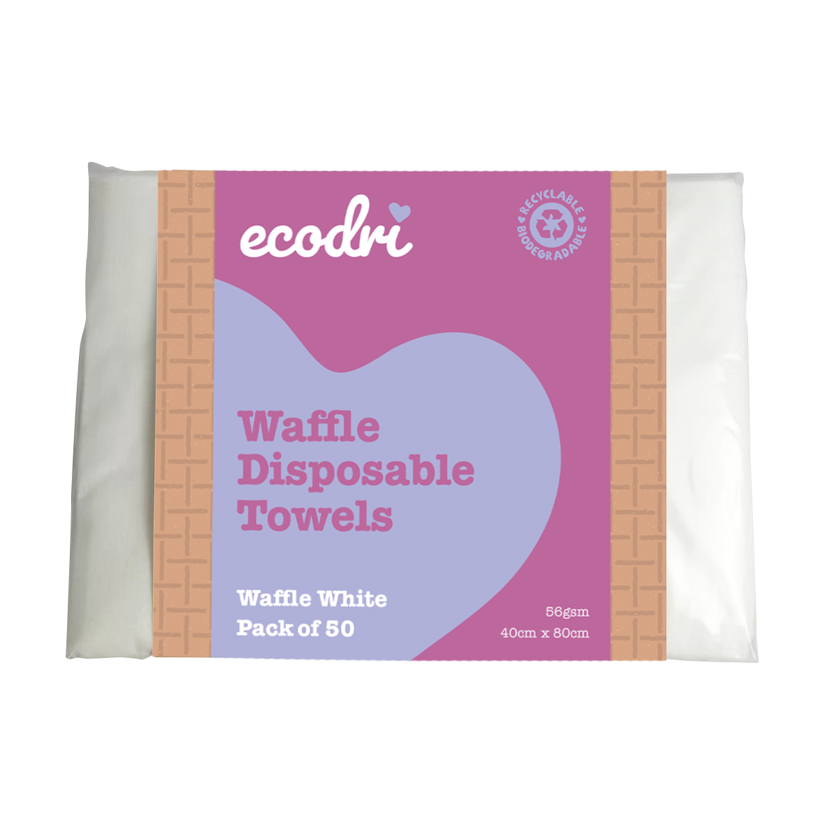 White Disposable Waffle Towels