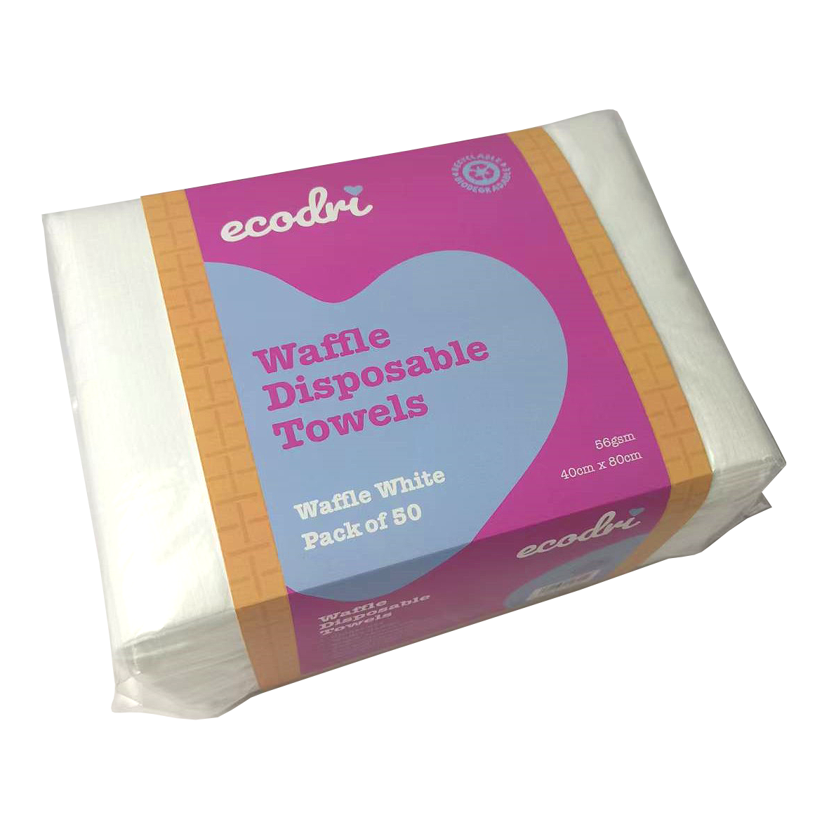 White Disposable Waffle Towels