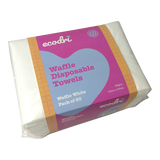 White Disposable Waffle Towels